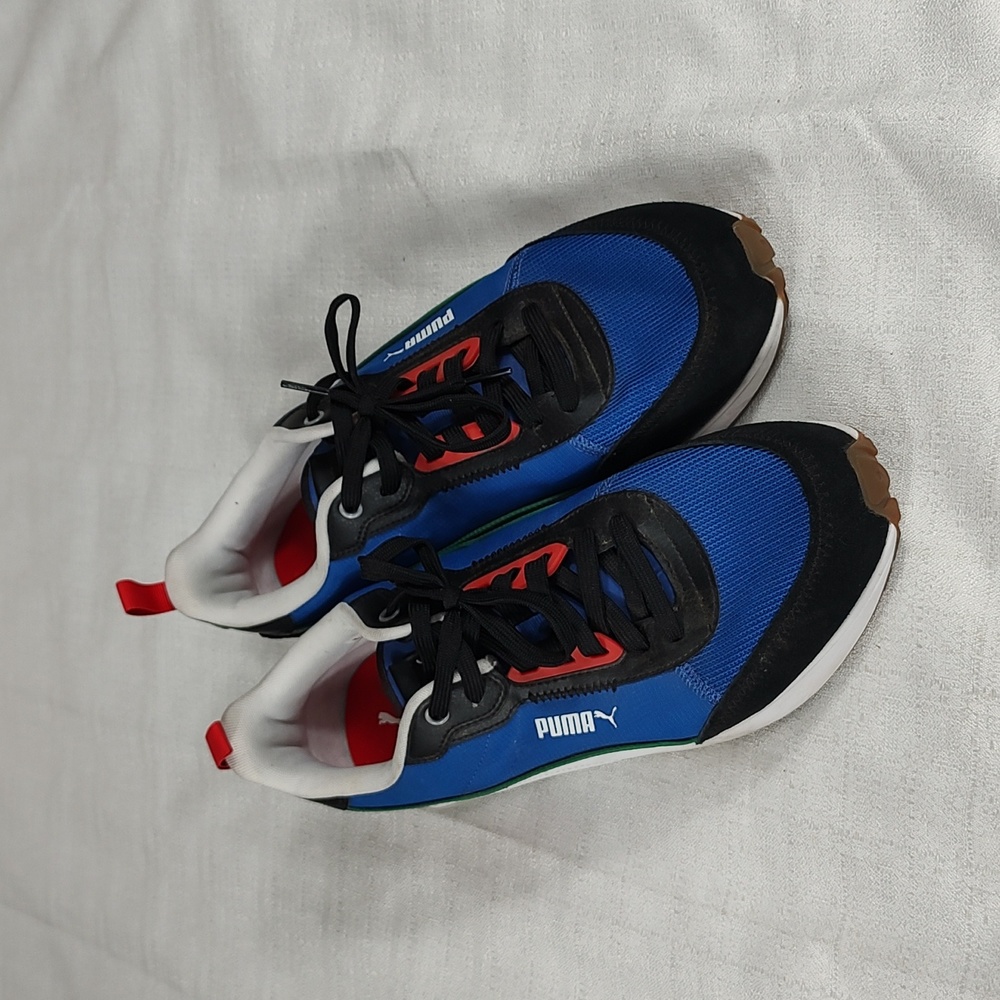 Puma R22 Lace Up Sneakers Royal Blue Tennis Shoes Soft Foam Inserts Size Mens 13